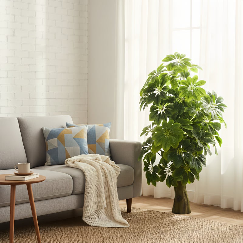 Sharpdo Fresh and Natural Artificial Green Plant for Home Decor, 60*110cm (Without Pot) - Image 3